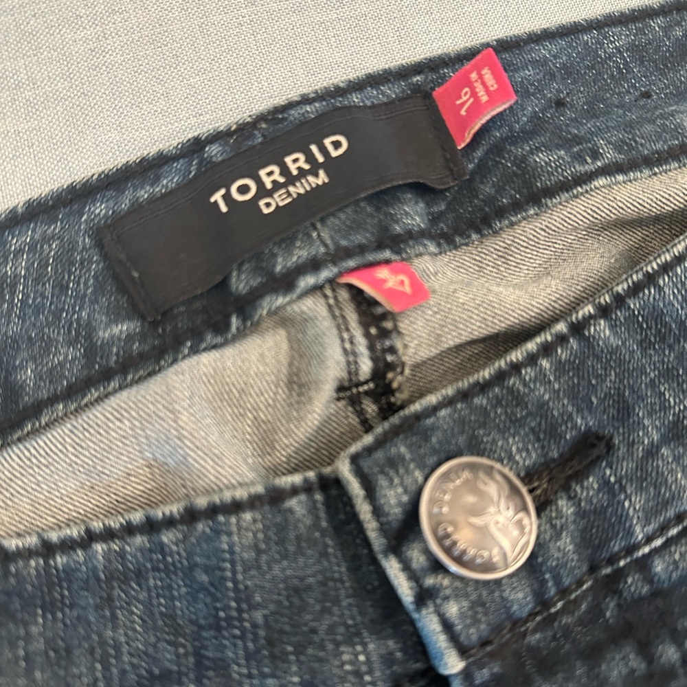 Torrid Blue Denim Mini Skirt - Picture 3 of 5